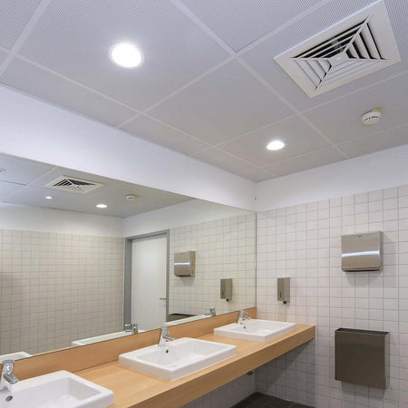 Plafoniera Tonda Incasso 10cm Faretto Led 7w Moderno Pannello Luce Calda Soffitto
