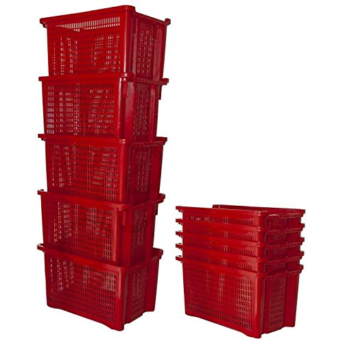 CASSETTA RACCOLTA OLIVE - POMODORI - UVA IMPILABILI APERTE - KIT DA 10 PZ - FE