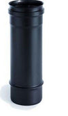 TUBO PER STUFA A PELLET DIAM CM 10 LUNGO CM 25 NERO OPACO NORMALE - FER 270328