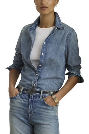 Ralph Lauren Camicie Denim chiaro da donna