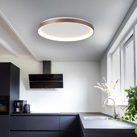 Plafoniera Moderna Tonda Led Cct 60 W 3000k 4000k Soffitto Lampada Parete 80 Cm