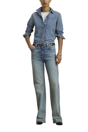 Ralph Lauren Camicie Denim chiaro da donna