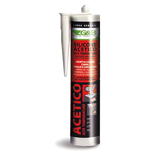 SILICONE ALTA TEMPERATURA REFRATTARIO 1500 ° DA 310 ML GRIGIO PZ 12 - DF 9007944