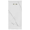 Mobile Base Cucina Componibile Minimal Bianco Effetto Marmo 1 Anta e 2 Scomparti