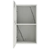 Pensile da Cucina Armadio Sospeso da Parete Design Minimal Bianco Effetto Marmo