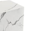 Pensile da Cucina Armadio Sospeso da Parete Design Minimal Bianco Effetto Marmo