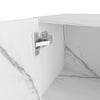 Pensile da Cucina Armadio Sospeso da Parete Doppia Anta Bianco Effetto Marmo