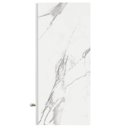 Pensile da Cucina Scolapiatti Sistema Raccogli Gocce Mobile Bianco Effetto Marmo