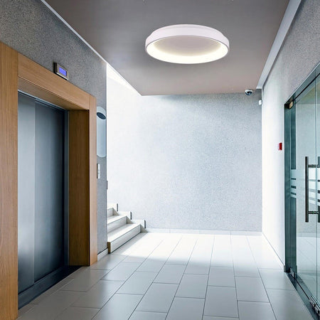 Plafoniera Moderna Tonda Led Cct 42w 3000k 4000k Luce Soffitto Lampada Muro 58cm