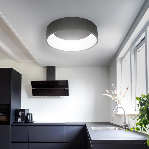 Plafoniera Tonda Lampada Soffitto Parete Led 42w Cct 3000k 4000k Luce 60cm 230v