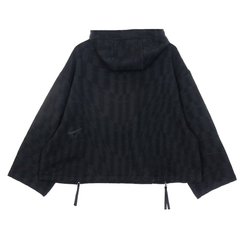 Nike Felpa Leggera Cappuccio Donna W Sportswear Tech Pack Hoodie Enginereed Black/dk Smoke Grey/black da donna