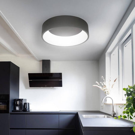 Plafoniera Tonda Led 30 W Cct 3000k 4000k Lampada Soffitto Parete Muro Luce 40cm