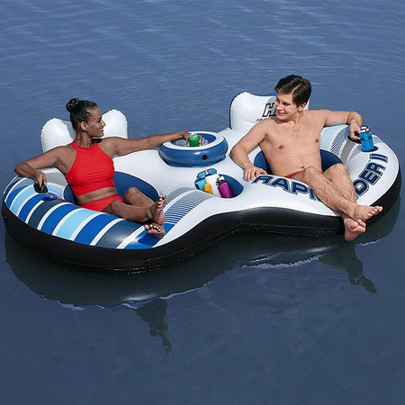 Materassino Gonfiabile per 2 Persone con 2 Portabicchieri e Borsa Bestway