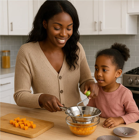 Passaverdure Acciaio Inox 24cm con 2 Dischi Intercambiabili Lavabile in Lavastoviglie