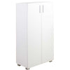 Mobile Armadietto Multiuso 3 Ripiani 2 Ante Design Moderno Casa Ufficio 115x60x31cm