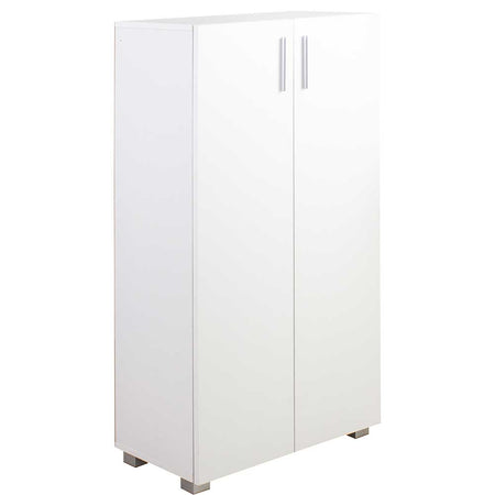 Mobile Armadietto Multiuso 3 Ripiani 2 Ante Design Moderno Casa Ufficio 115x60x31cm