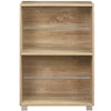 Libreria Mobiletto Scaffale 2 Ripiani Legno Nobilitato Naturale 60x31 H77cm Moderno