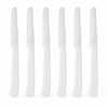 Coltelli da Tavola 24pz Manico in Polipropilene Doppia Affilatura 22cm Bianco