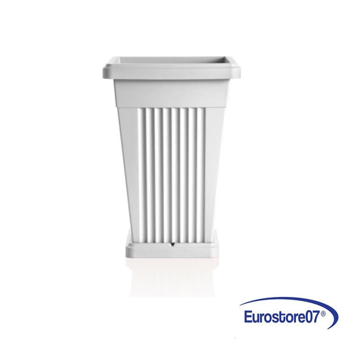 VASO 'PIRAMIDE' cm 40 x 40 x h 59 Lt. 50 BIANCO DF 6125006