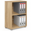 Libreria Mobiletto Scaffale 2 Ripiani Legno Nobilitato Naturale 60x31 H77cm Moderno