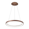Lampadario Pendente Led 60 Watt Cct Lampada Sospensione Circolare 78cm Luci 230v