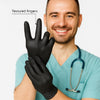 Guanti Nitrile Nero Monouso senza Lattice e Polvere Taglia S 1000pezzi