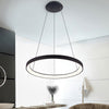 Lampadario Pendente Led 60 Watt Cct Lampada Sospensione Circolare 78cm Luci 230v