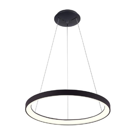 Lampadario Pendente Led 60 Watt Cct Lampada Sospensione Circolare 78cm Luci 230v