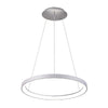 Lampadario Pendente Led 60 Watt Cct Lampada Sospensione Circolare 78cm Luci 230v