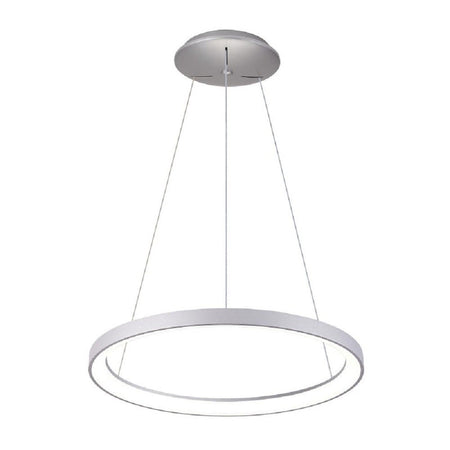 Lampadario Pendente Led 60 Watt Cct Lampada Sospensione Circolare 78cm Luci 230v