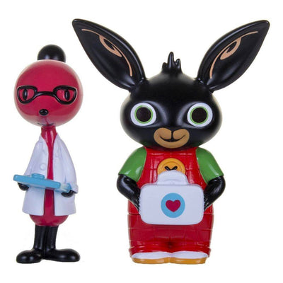 Set 2 Personaggi Bing E Dottor Molly Tenero Coniglietto Nero Giochi Bambini 18+