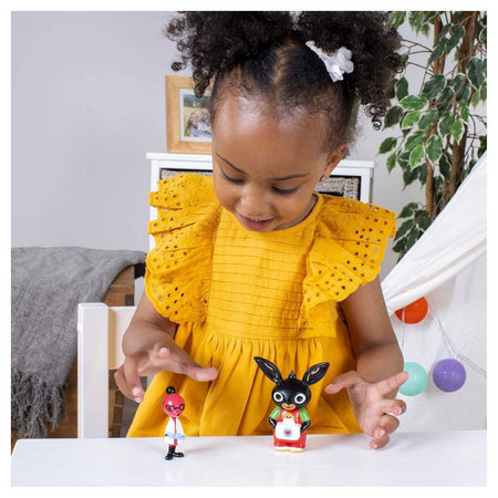 Set 2 Personaggi Bing E Dottor Molly Tenero Coniglietto Nero Giochi Bambini 18+