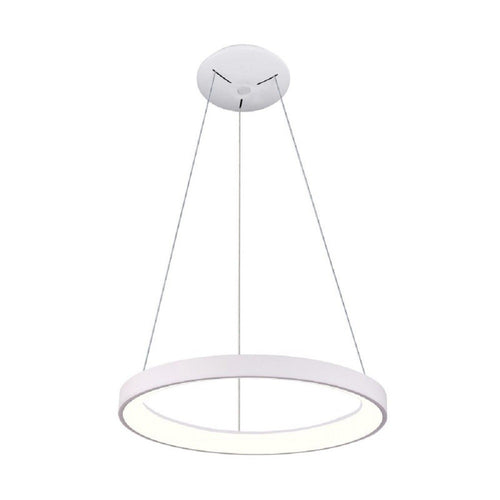 Lampadario Pendente Led 42 W Cct Lampada Sospensione Circolare 58cm Luci Ufficio