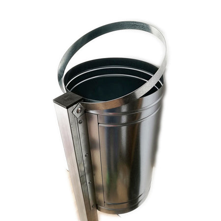 Cestino portarifiuti spazzatura per arredi pubblici ed urbani