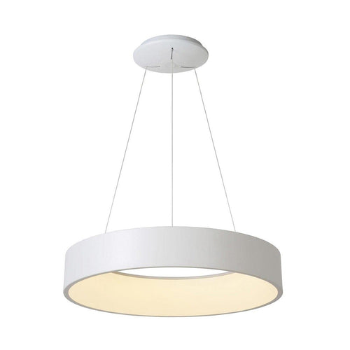 Lampada Led 30 W Cct Pendente Cerchio Lampadario Moderno Luce Diffusa 230v 40 Cm
