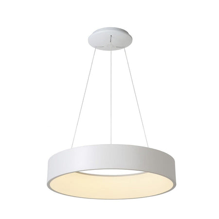Lampada Led 42 Watt Cct Pendente Cerchio Lampadario Moderno Luce Diffusa 60 Cm