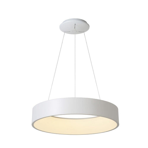 Lampada Led 42 Watt Cct Pendente Cerchio Lampadario Moderno Luce Diffusa 60 Cm