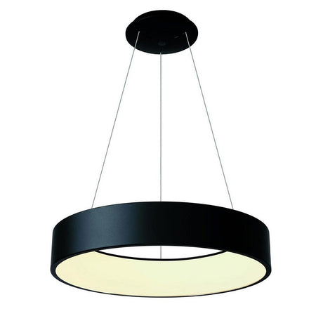 Lampada Led 42 Watt Cct Pendente Cerchio Lampadario Moderno Luce Diffusa 60 Cm