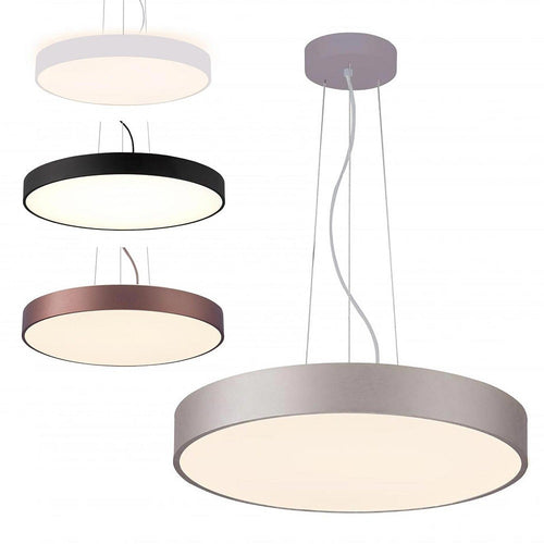 Lampadario Cerchio 80 Cm Led 95 W Lampada Up Down Sospensione 2 Temperature Luce