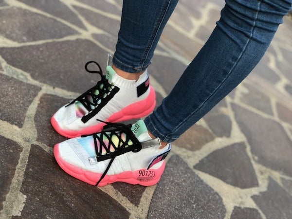 Sneaker Calzino 5th Avenue Lt Grey/ Pink