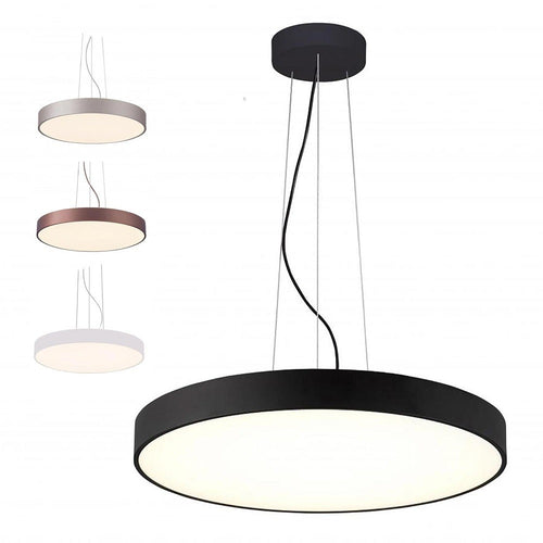 Lampadario Cerchio 40 Cm Led 43 W Lampada Up Down Sospensione 2 Temperature Luce
