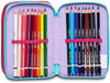 Astuccio Stitch E Lilo 3 Zip Per Scuola Elementare Completo Di Accessori Seven