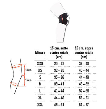 Genu carezza patella stabilizzatore misura m