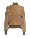 Polo Bis - Bomber Donna Miele Chiaro in vera pelle camoscio