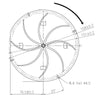 Estrattore - aspiratore fumi per stufe a pellet con motore ECOFIT 2RECA3 14706005