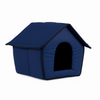 Casetta Pieghevole per Animali Domestici in Tessuto Blu 47x46x40cm Cani e Gatti