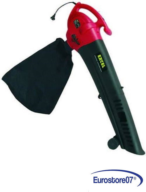 Excel aspiratore / soffiatore + ruote appoggio 2400 watt elettrico fer 180290