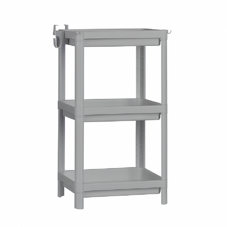 Scaffale Multiuso 3 piani Salvaspazio per Casa, Ufficio, Lavoro 35.5x23 H 70.5cm
