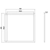 Pannello Led 94w Ultra Slim 24v Luce Rgb+4000k Rgbw Incasso 62x62cm Cromoterapia