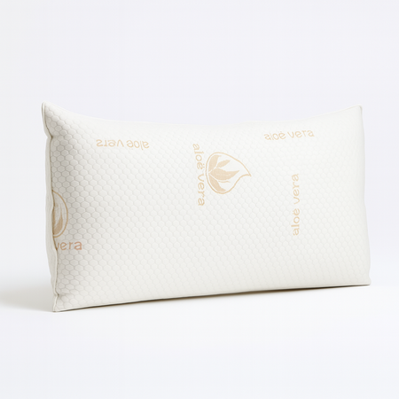 Cuscino Maxi Schiuma AloeVera Anatomico Anallergico Traspirante Borsa PVC 90x40cm